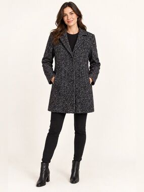 LONDON FOG Tweed Pea Coat